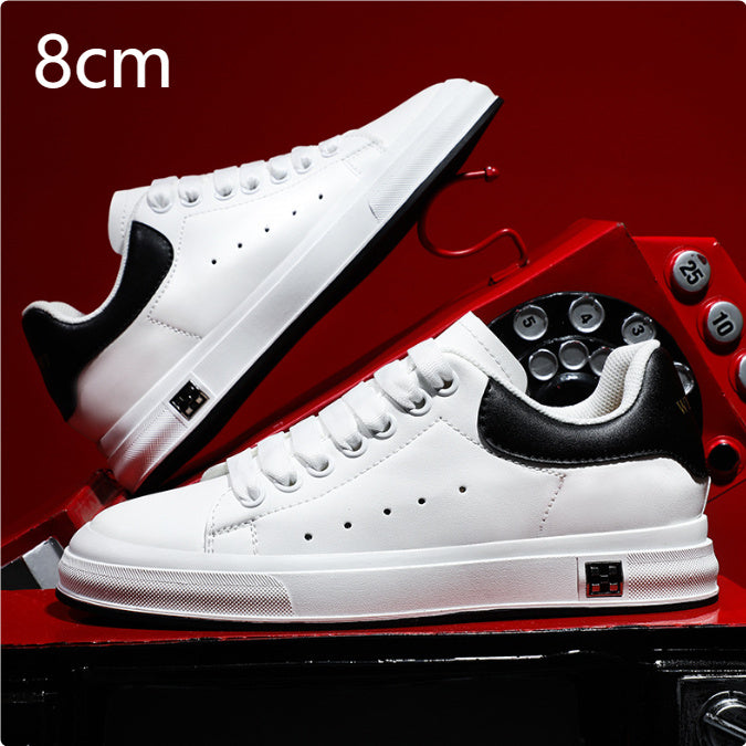 GR | Sneakers with a Heel: Comfortable Casual Shoes with a 6 cm Hidden Heel, Made of Faux Leather, For Everyday & Business