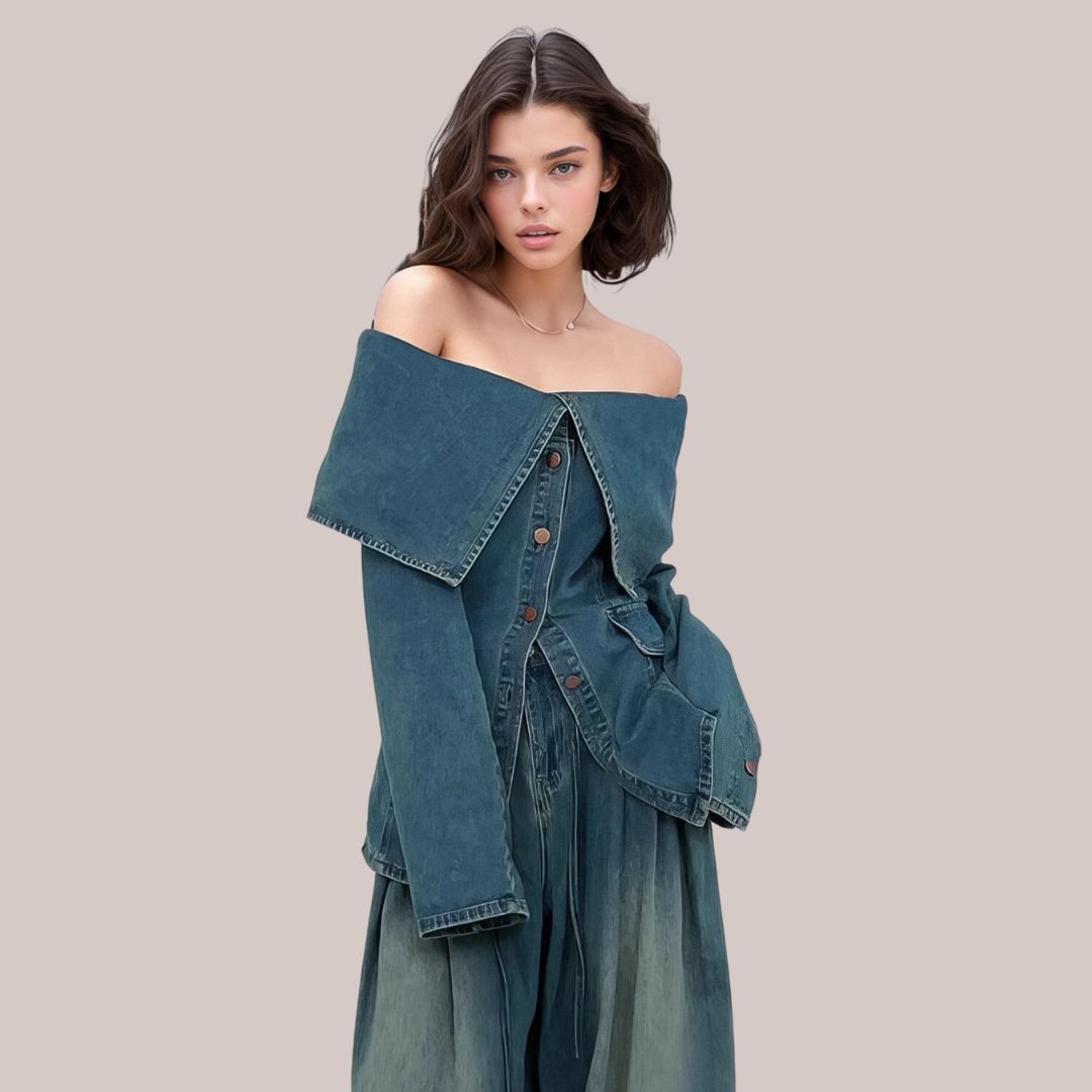 GR - Stylish denim jacket with button details