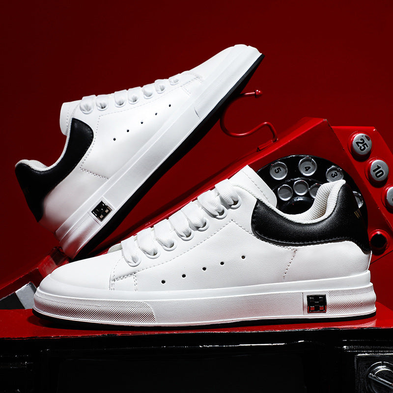 GR | Sneakers with a Heel: Comfortable Casual Shoes with a 6 cm Hidden Heel, Made of Faux Leather, For Everyday & Business