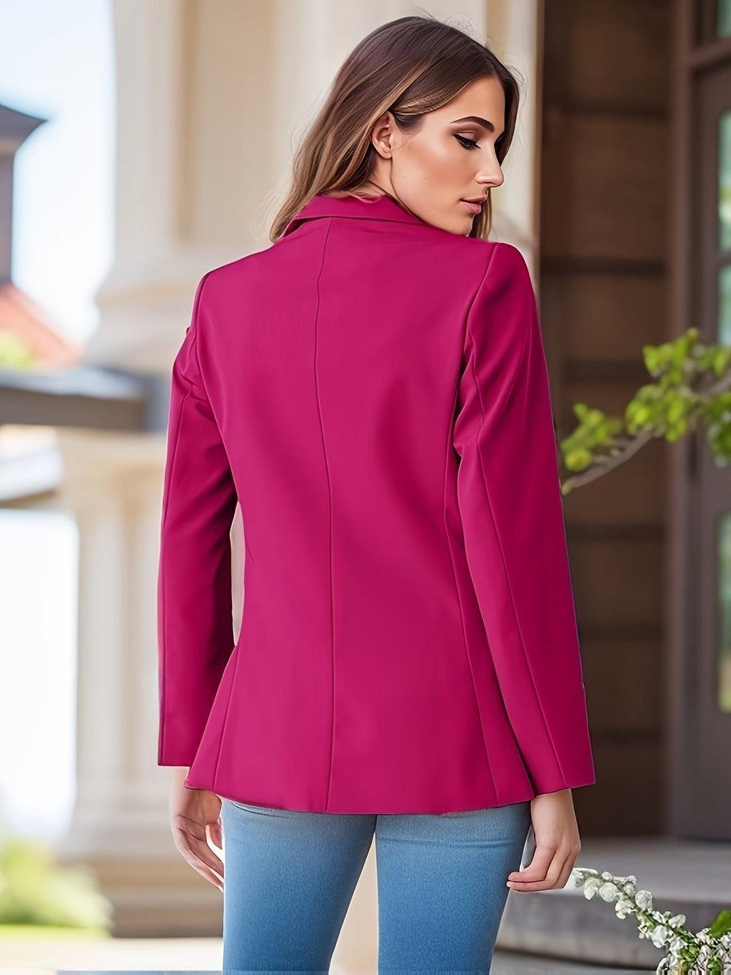 GR | Stylish Autumn Classic Business Blazers with Side Pockets for Women 