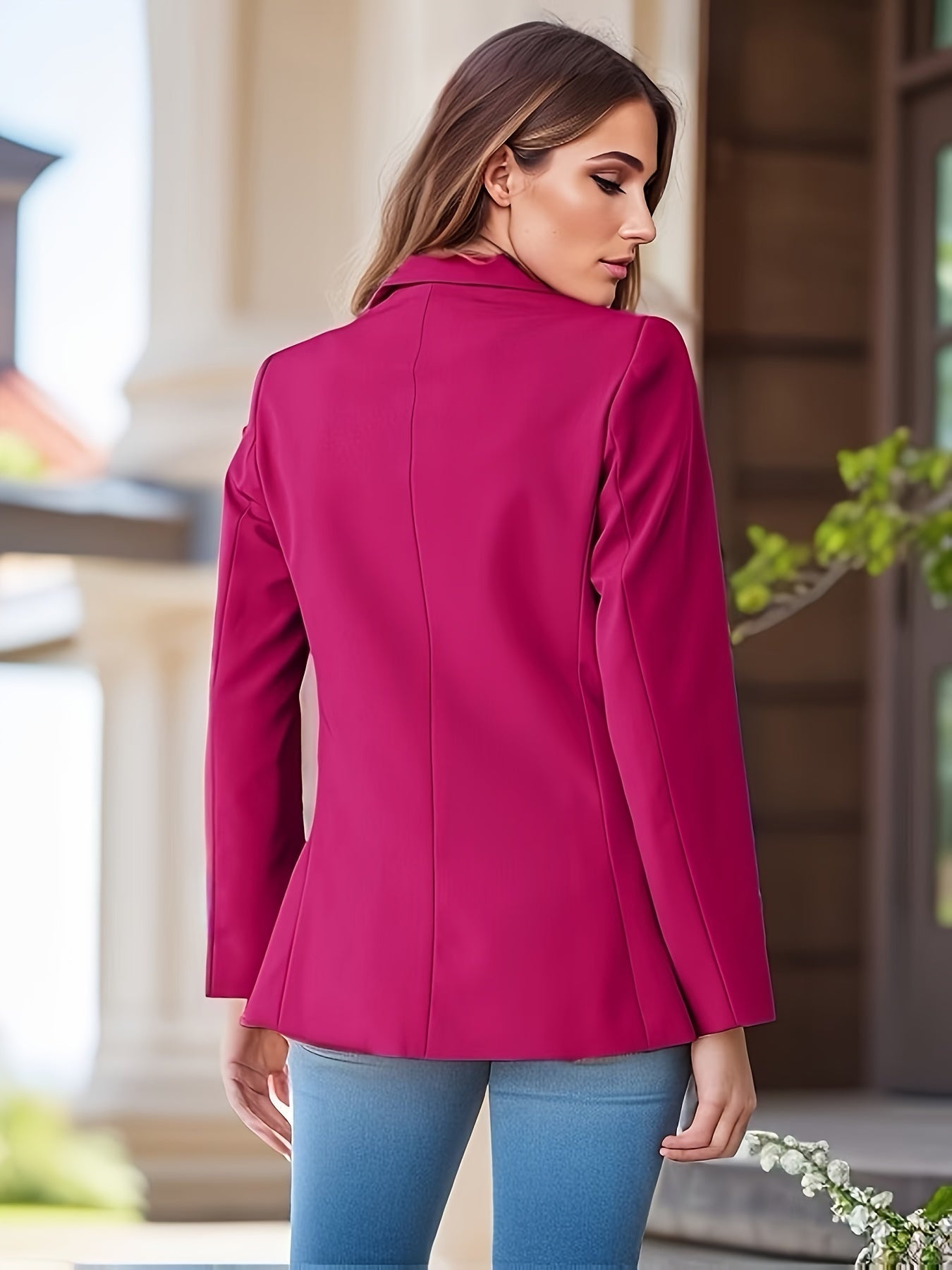 GR | Stylish Autumn Classic Business Blazers with Side Pockets for Women 