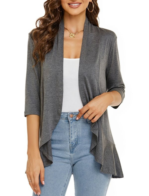 GR | Elegant open-front women's jacket