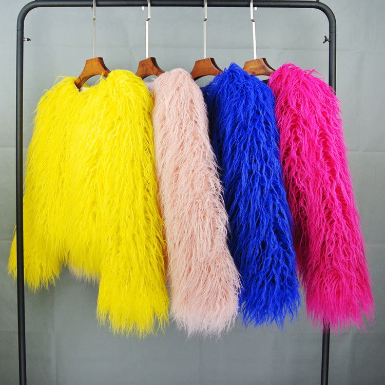GR Boho faux fur coat