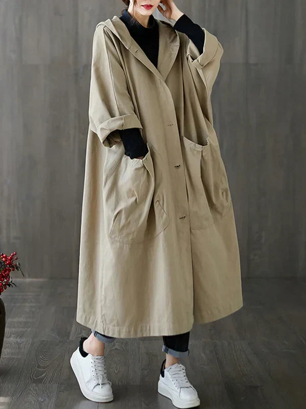GR | Long Waterproof Trench Coat