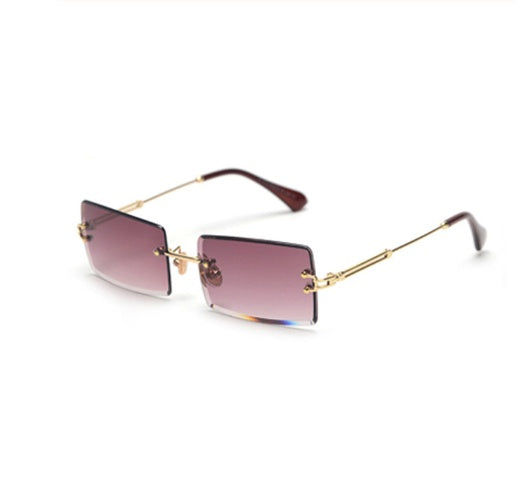 GR | Fashionable rectangular sunglasses in retro style