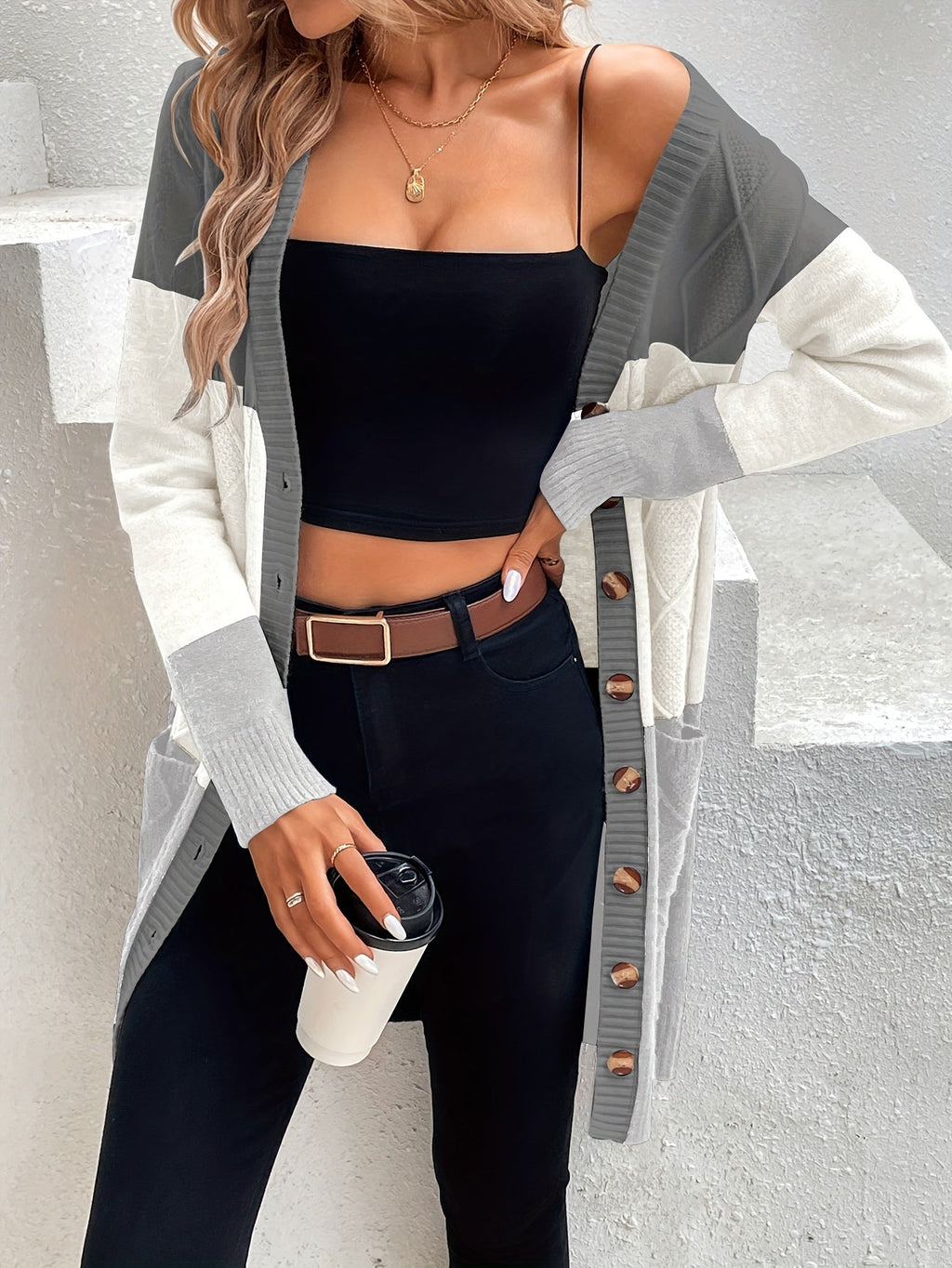 GR | Versatile long-sleeved cardigan