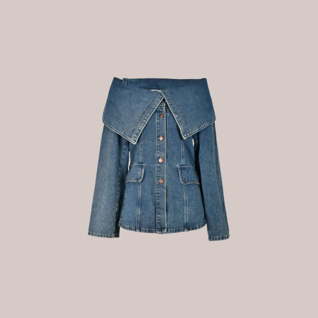 GR - Stylish denim jacket with button details