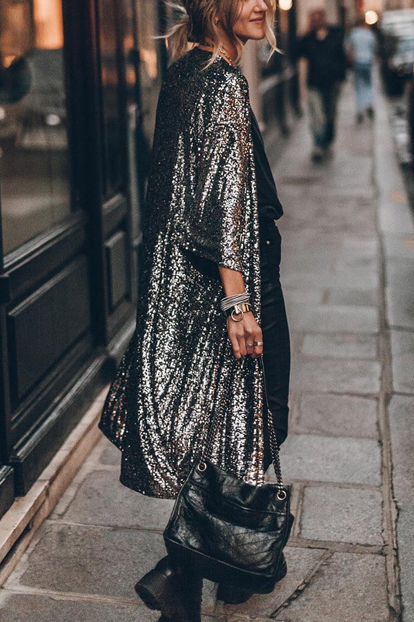 GR | Disco Glamour Sequin Bell Sleeve Kimono