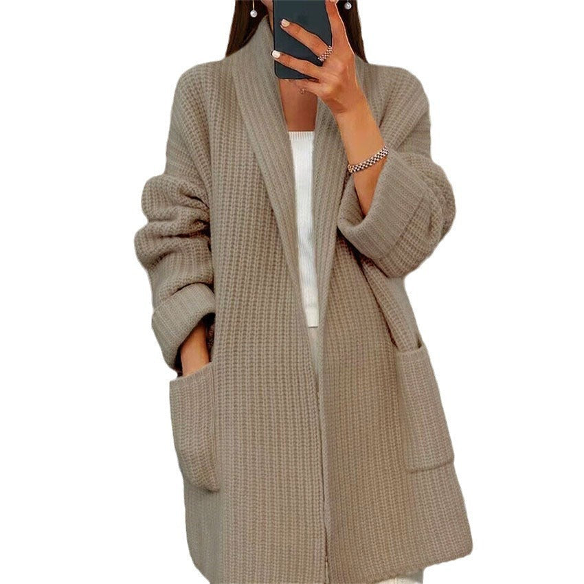 GR | Coat Cardigan with Wide Pockets