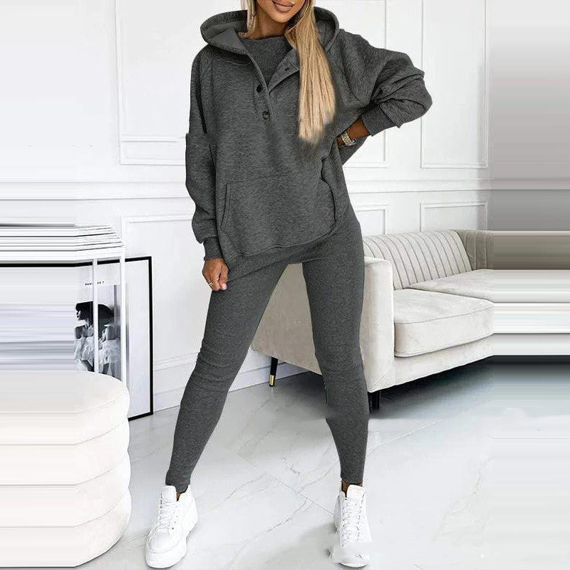 GR | 3-Teiliges Damen-Sportset Für Herbst Und Winter
