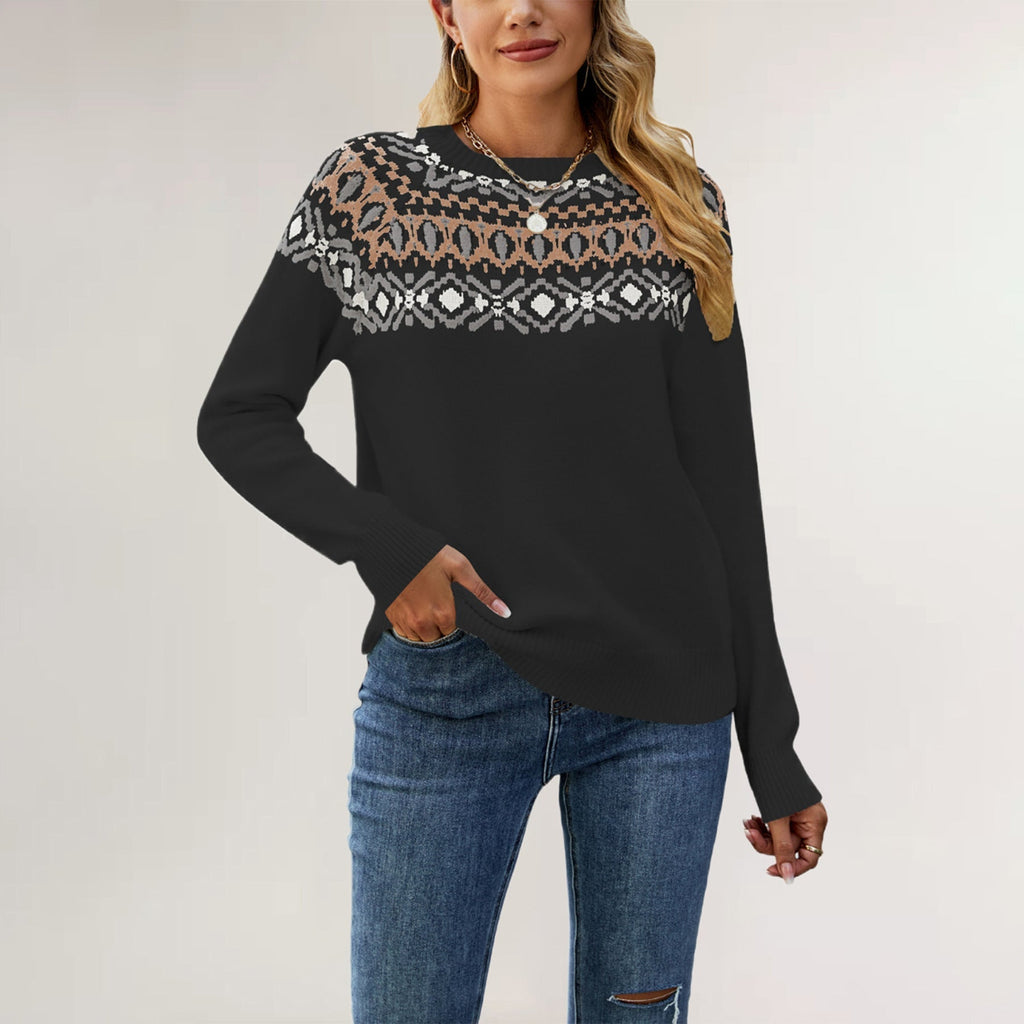 GR | Weinlese Strickpullover