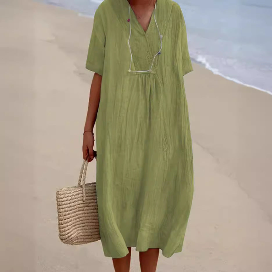 GR | Summer dress made of cotton and linen