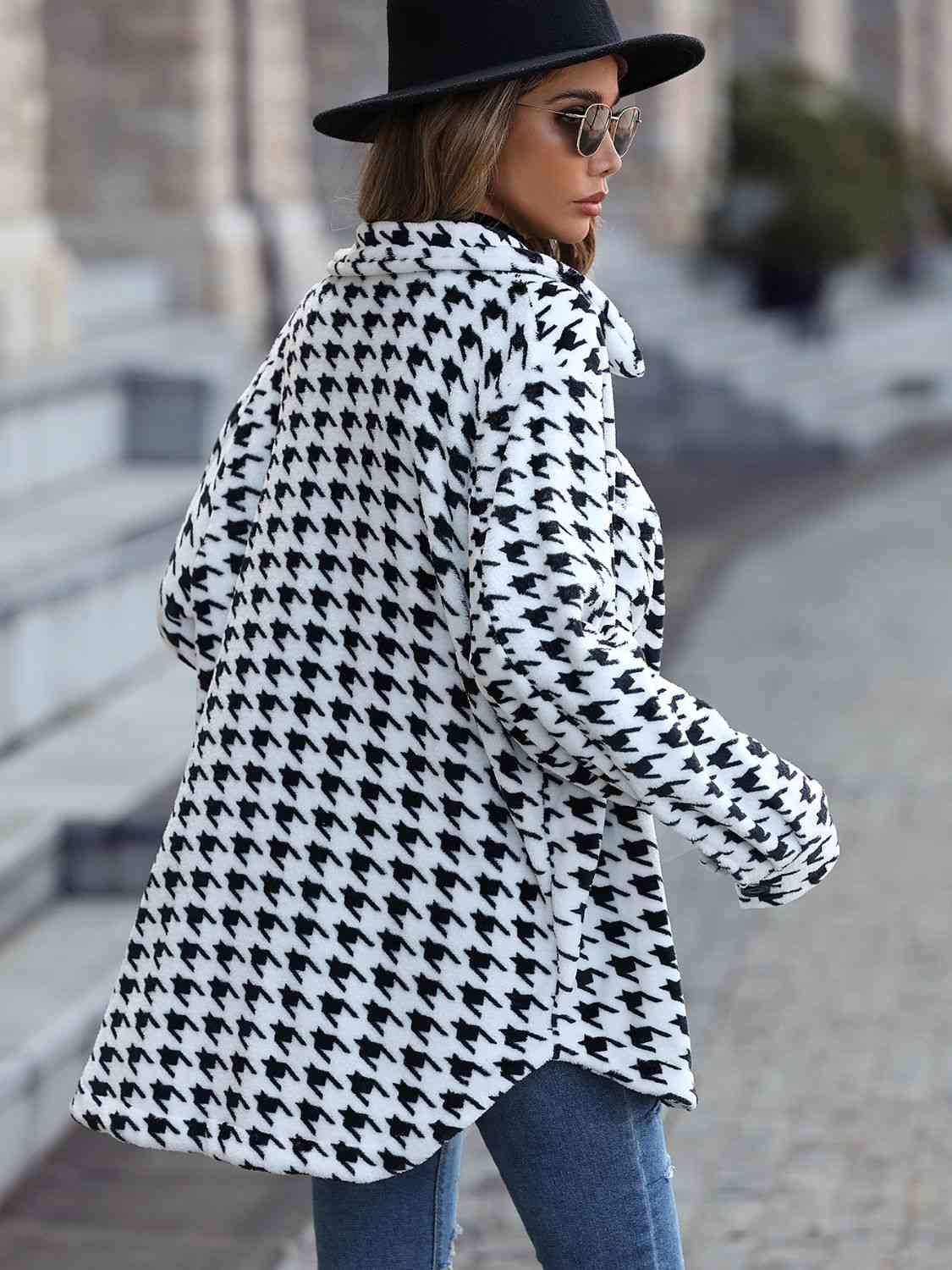 GR | Houndstooth Button Down Jacket