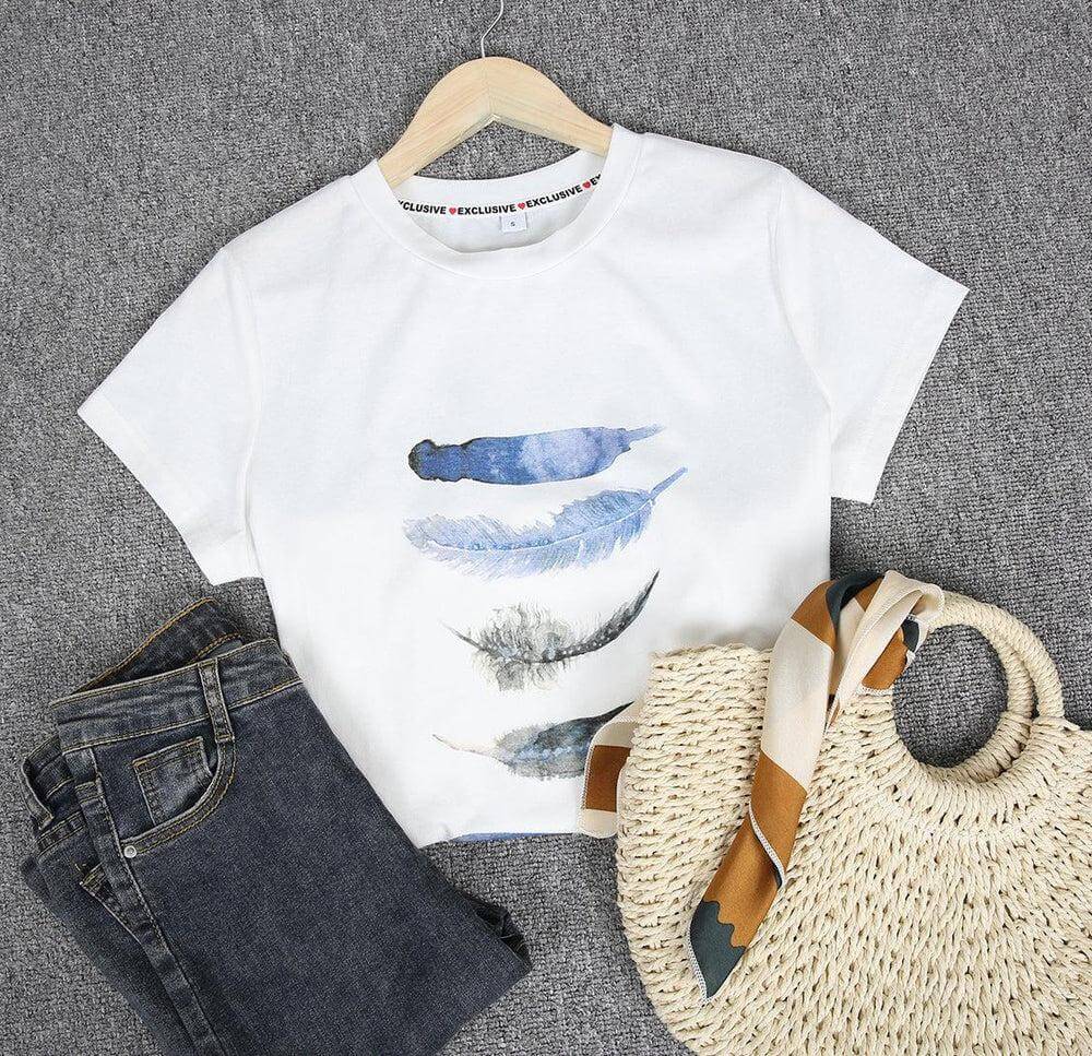 GR | Feder Kurzarm T-Shirt