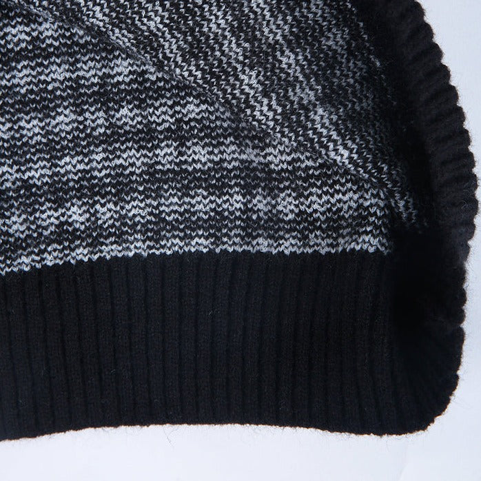 GR | Eleganter Pullover Mit Schwarz-Weißer Karierter Muster