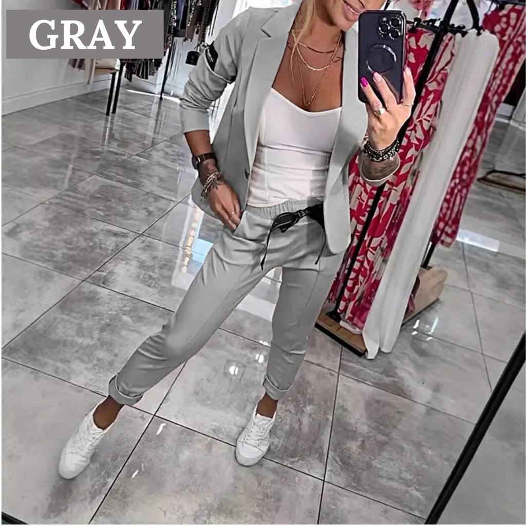 GR | 2-piece set consisting of a casual blazer and trousers