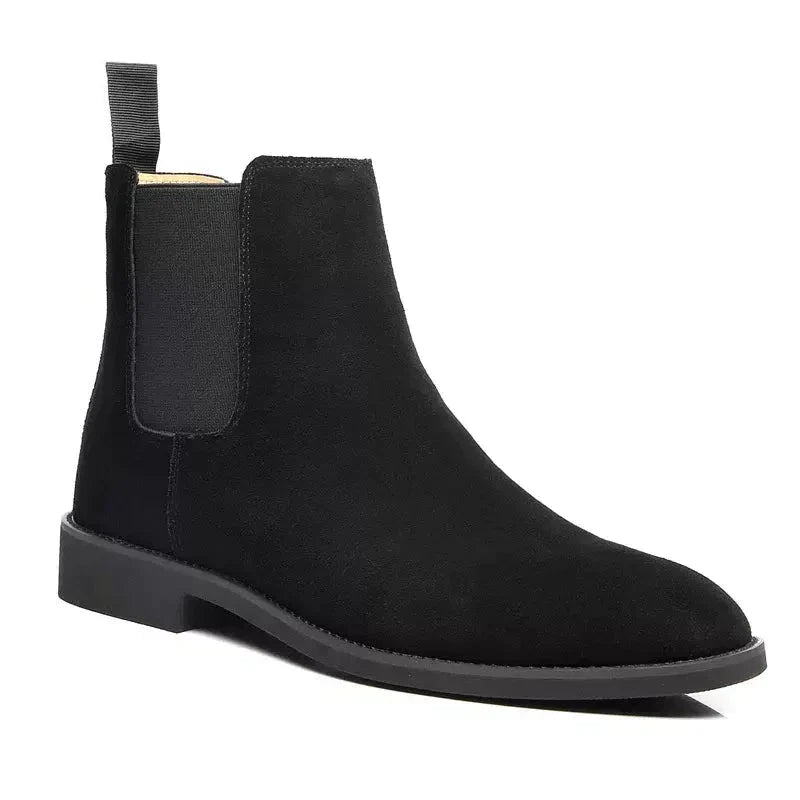 GR | Luxury Calf Suede Chelsea Boots with Leather Insole
