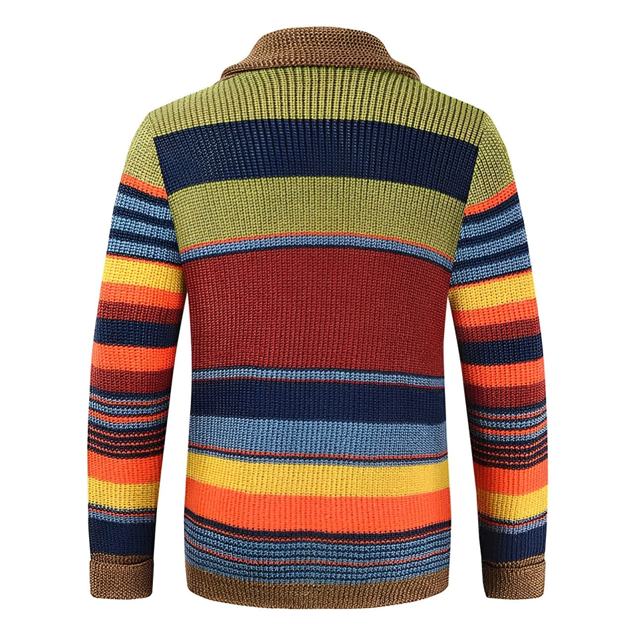 GR | Rollkragenpullover im Farbblockdesign
