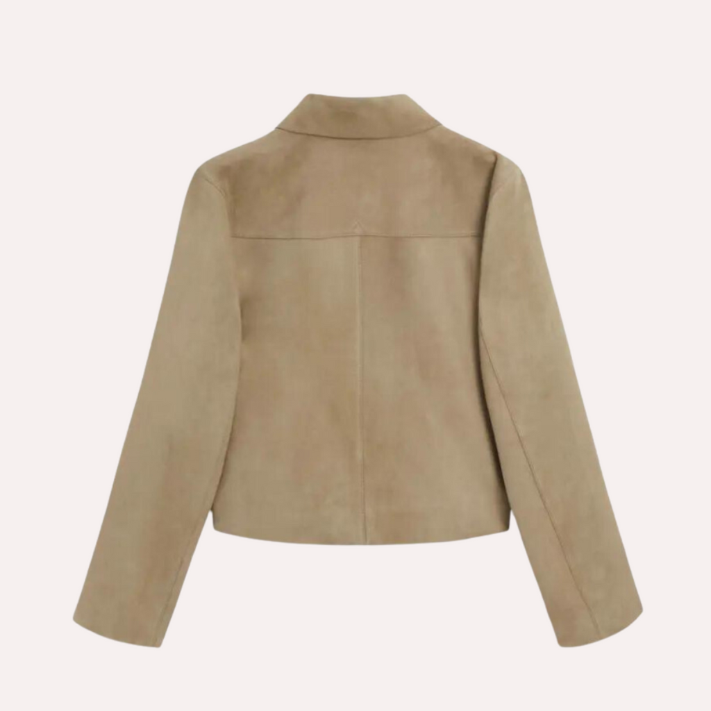 GR | Beige leather jacket