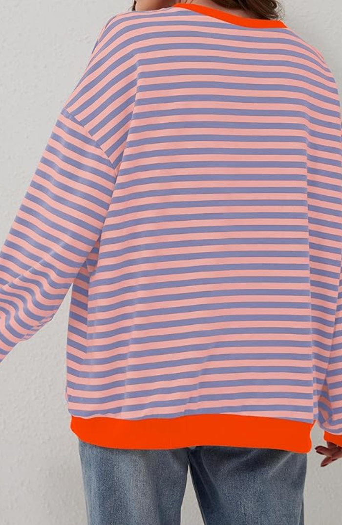 GR | Striped Oversized Sweater Stylish, Warm and Playful