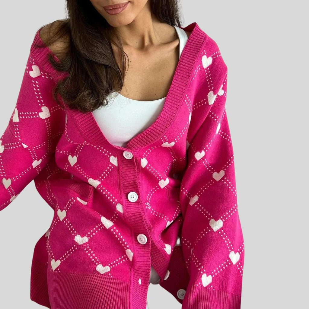 knitted women's cardigan