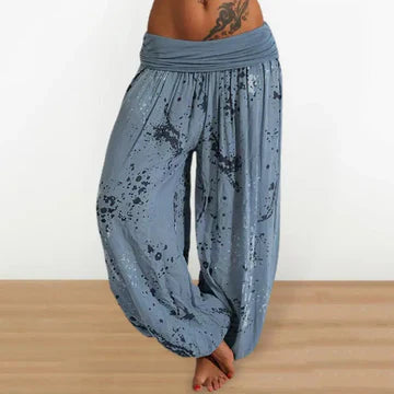 GR | Frauen Tie Dye Bedruckte Hose