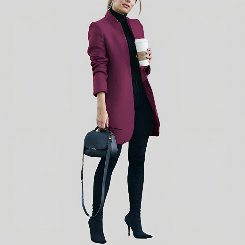GR | Women's Autumn/Winter Wool Blazer - Stylish & Warm for Cold Days 