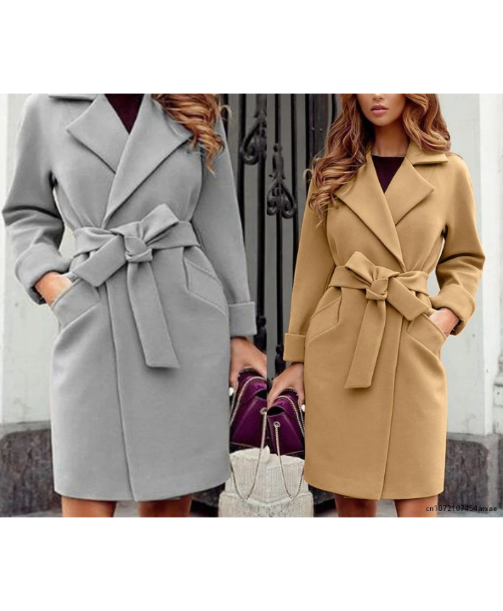 GR | Stylish trench coat with belt