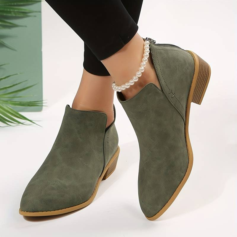 GR | Women's Elegant Ankle Boots Comfortable Leather Ankle Boots For Women