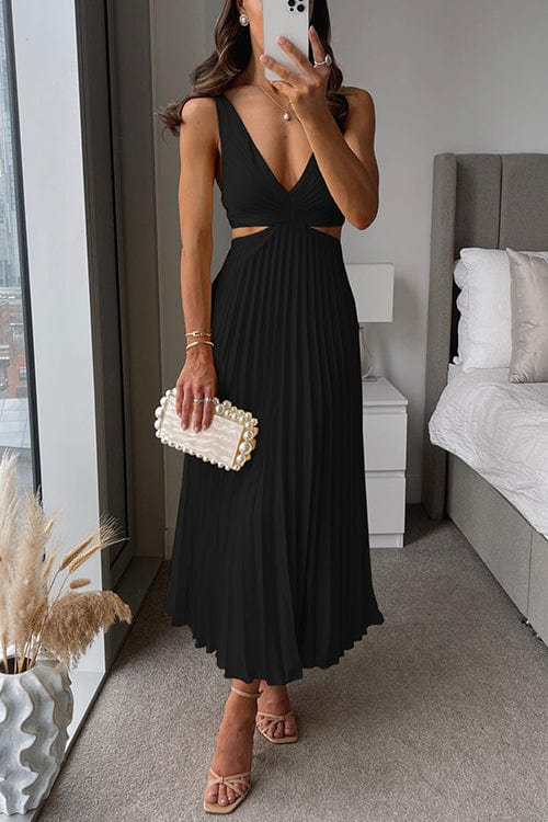 GR | Women's Pleated Satin Dress