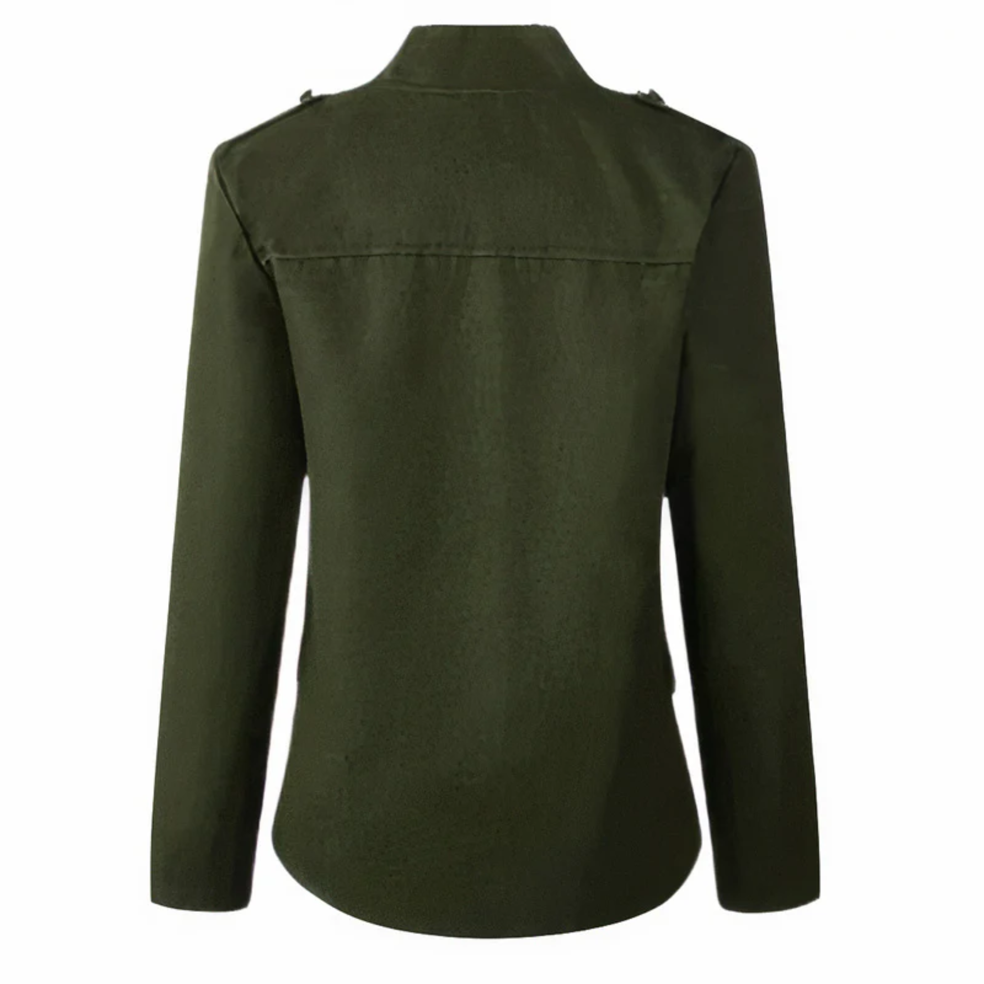GR | Women's Military-Inspired Jacket, Button Closure, Long Sleeves, Casual Fit