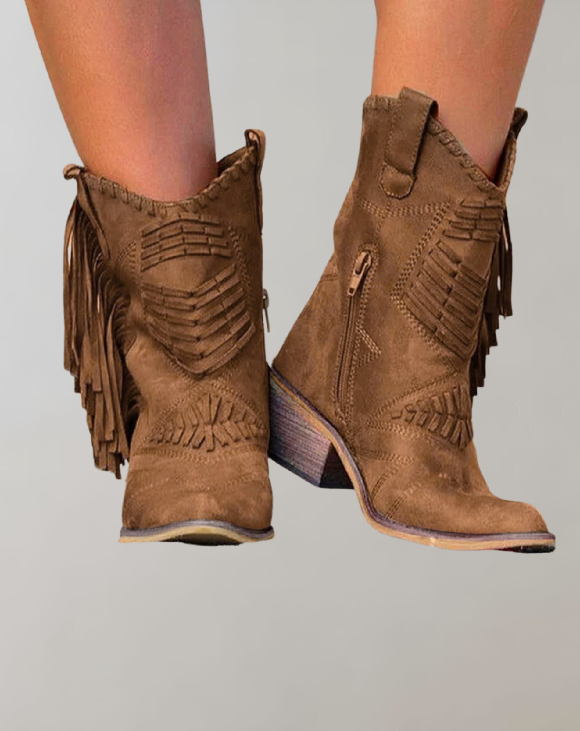 GR | Western cowgirl fringe boots