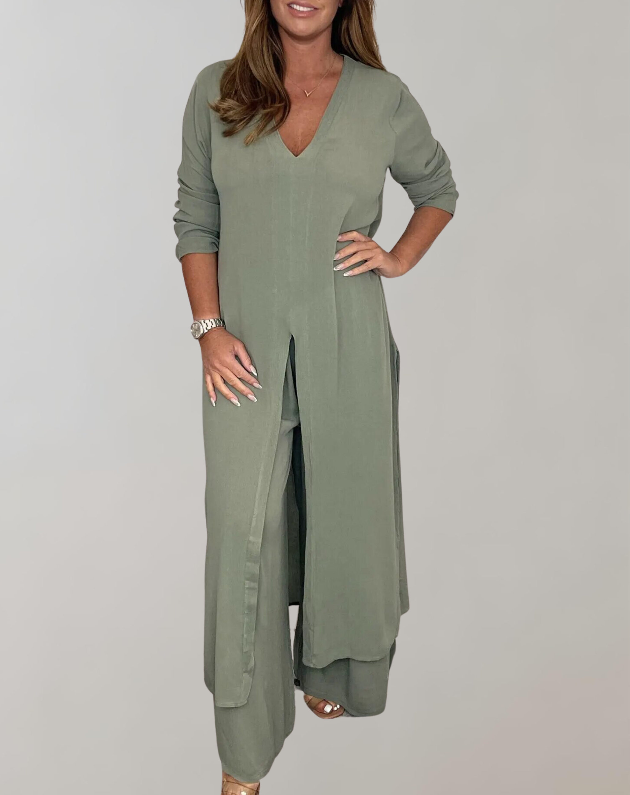 GR - Long top with elegant high slit