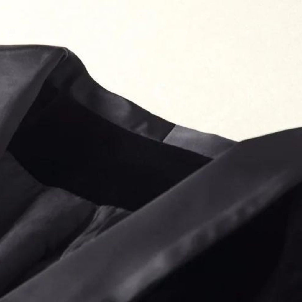 Velvet blazer with satin lapels
