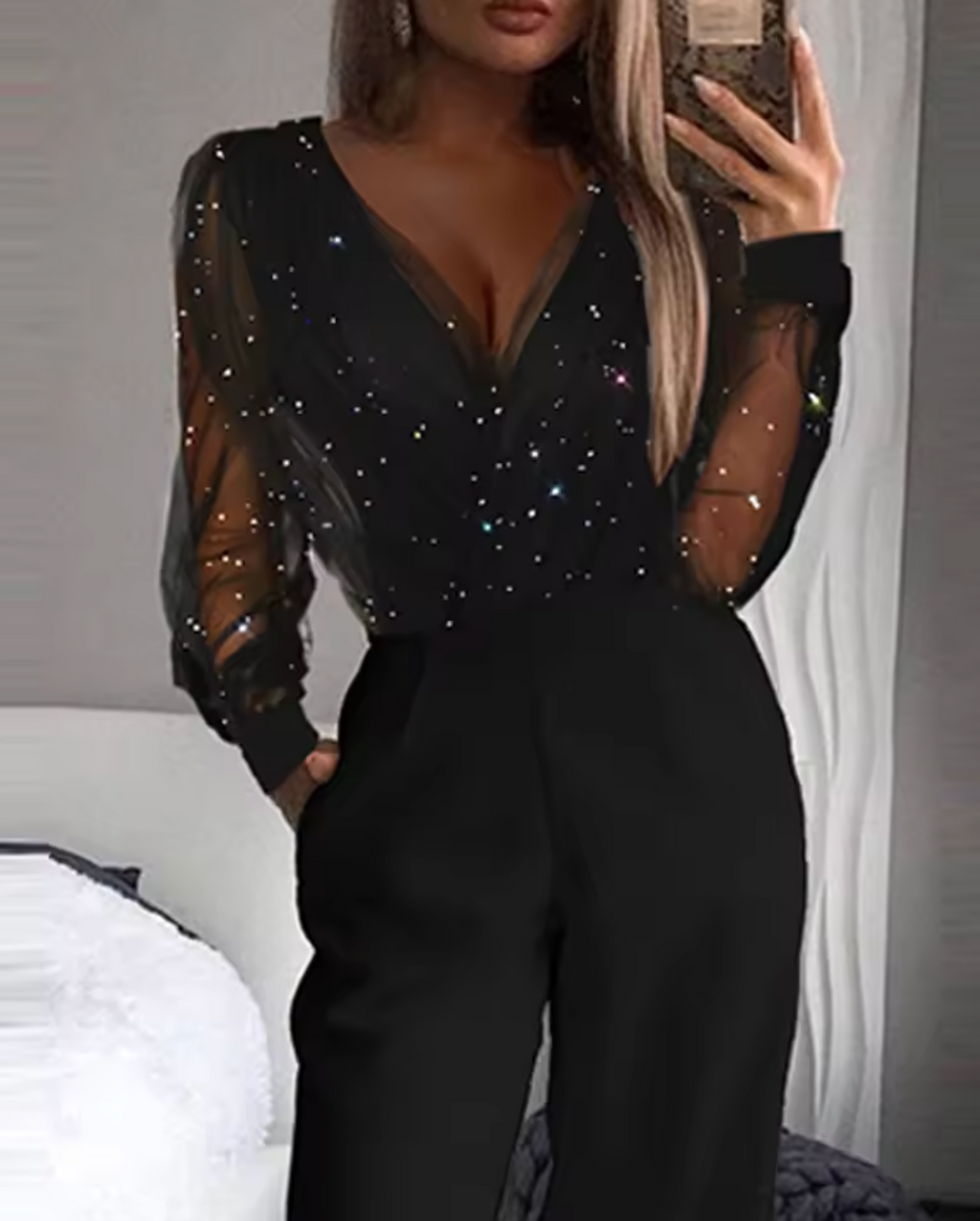 GR | Elegant mesh jumpsuit