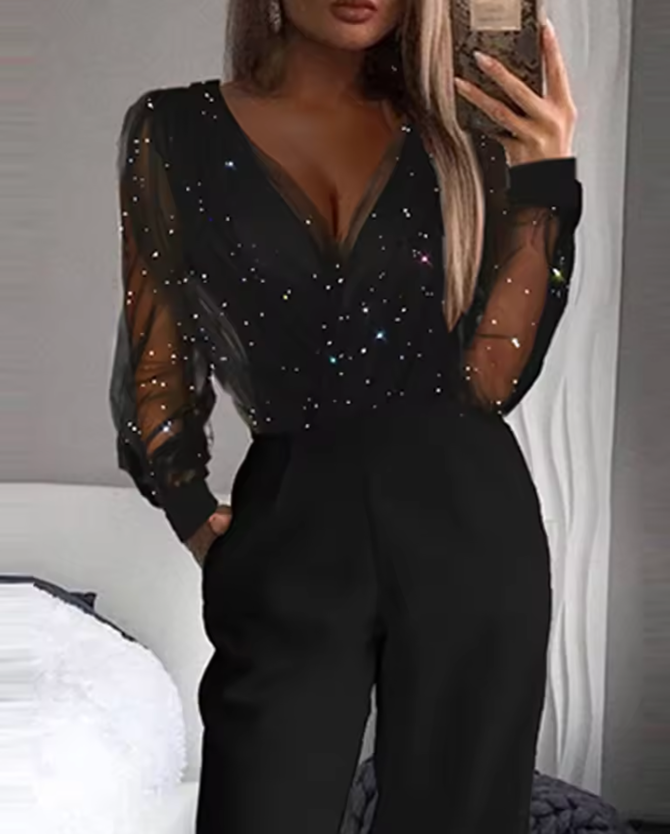 GR | Elegant mesh jumpsuit