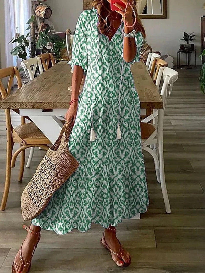 GR | Sommer Midi Kleid Mit Licht Design