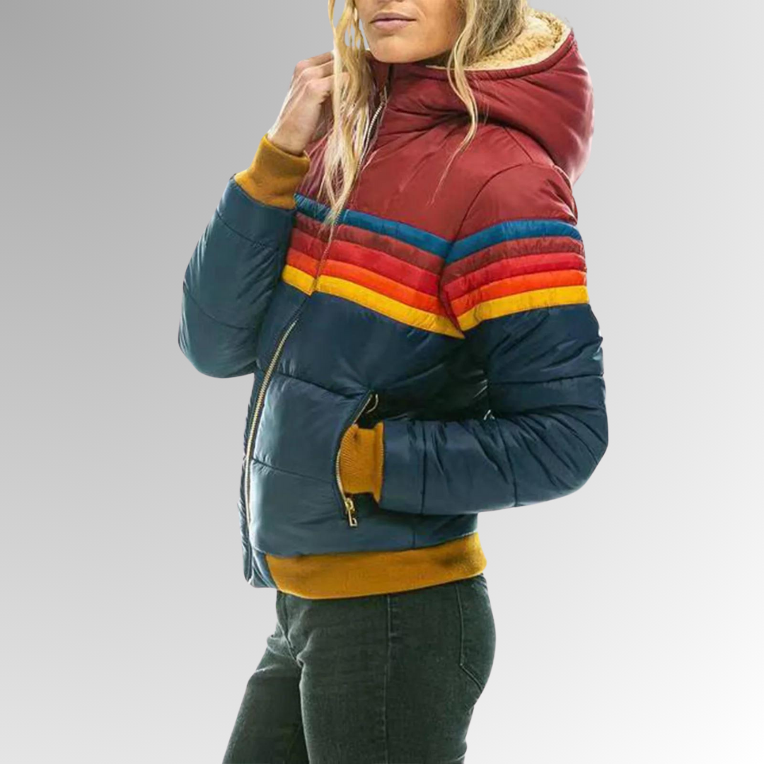 GR | Casual jacket with zipper and vibrant details