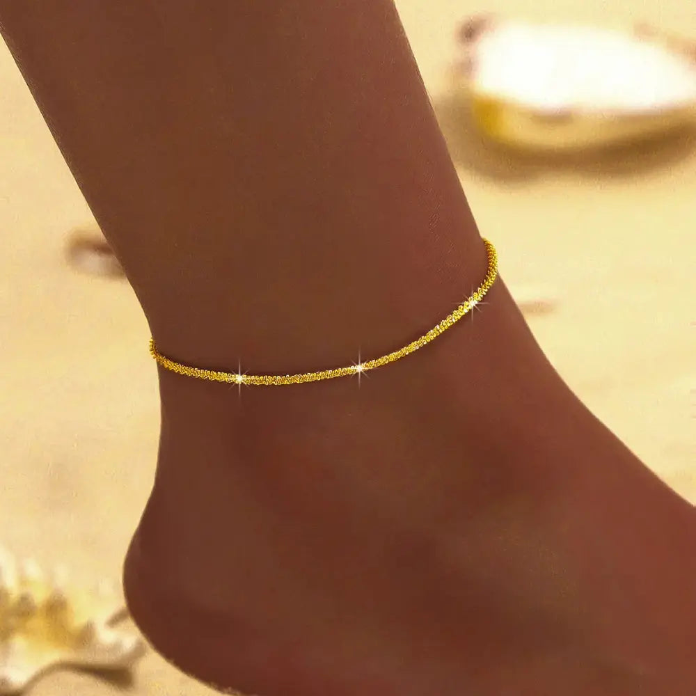 GR | Gold/silver anklet for women