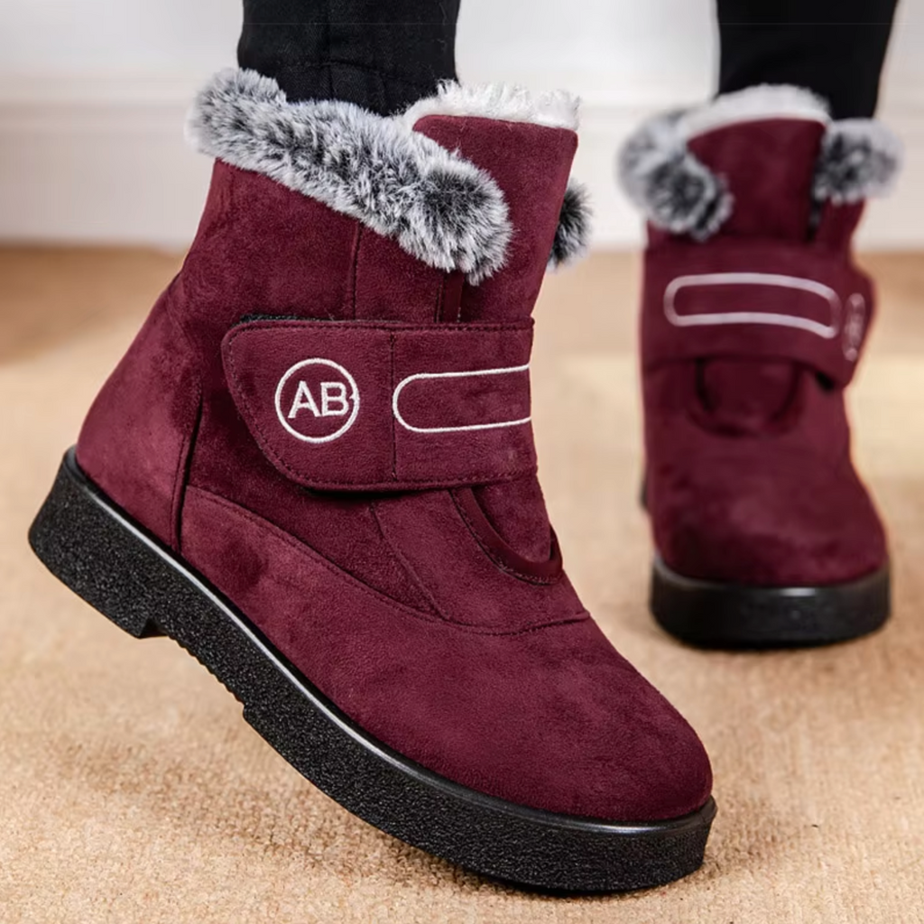 GR | Fur-trimmed ankle boots