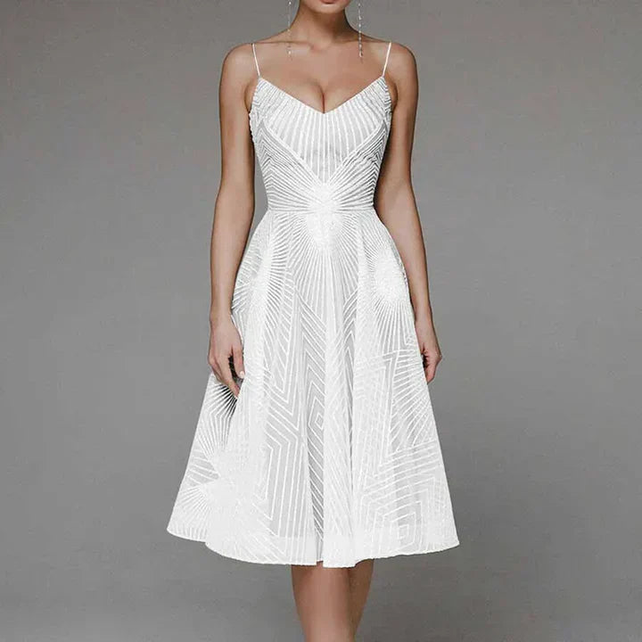 GR | Damen Besticktes Luxuskleid