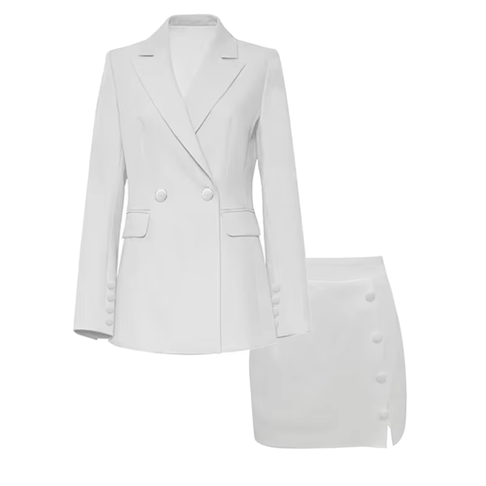 GR | Elegant coat and skirt set
