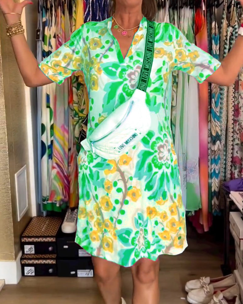 GR | Women's Floral Pattern Dress 