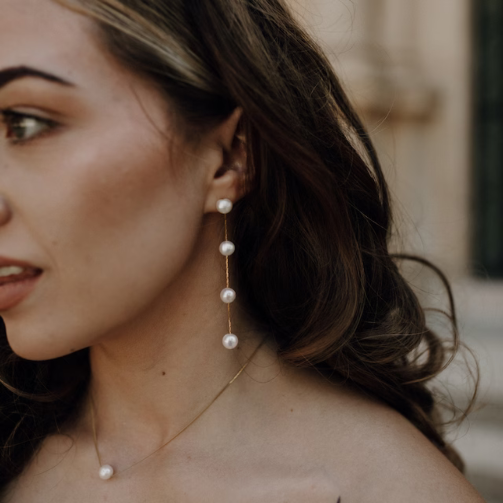GR | Pearl Drop Earrings for Women