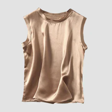 GR | Sleeveless Silk Satin Top