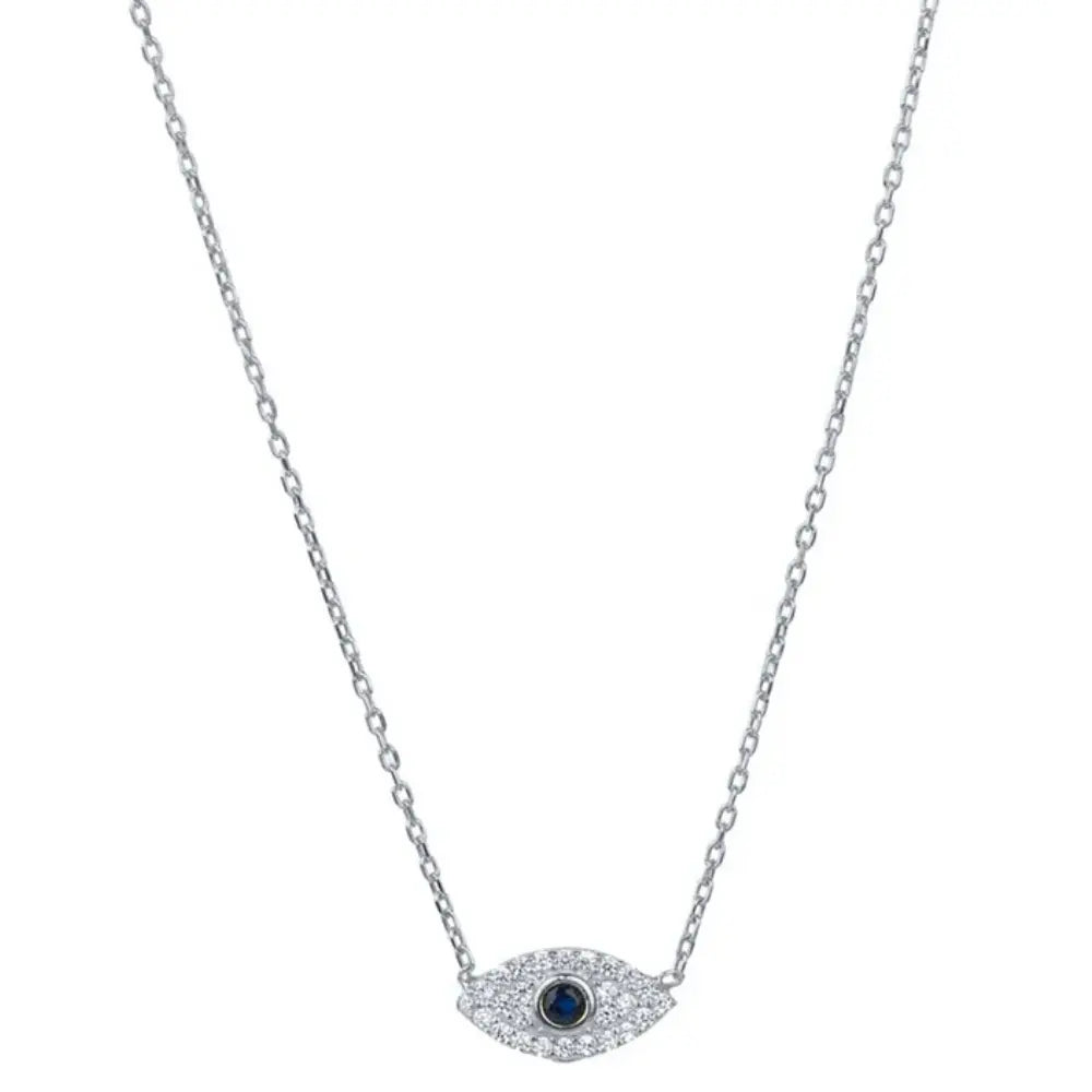 GR | Sterling Silver Diamond Protective Pendant for Women