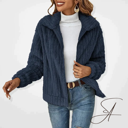 GR | Plüschiger, stilvoller Herbst-Cardigan