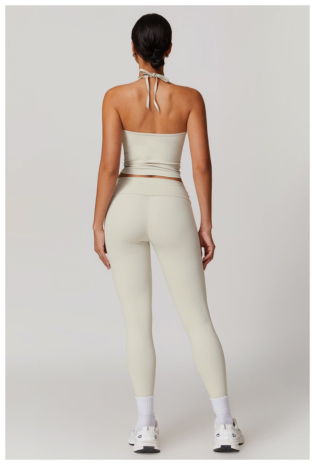 GR | Trendige Fitness Schnell-Trocknend Yoga-Hose mit Falten