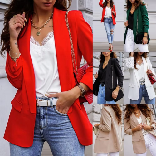 GR | Stylish women's blazers with single button closure, ideal for work