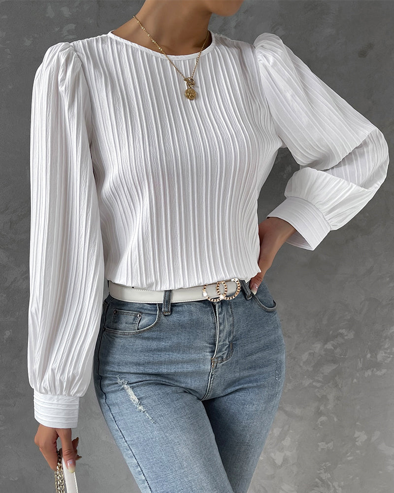 GR | with round neck for women - Stylish and comfortable collarless GR